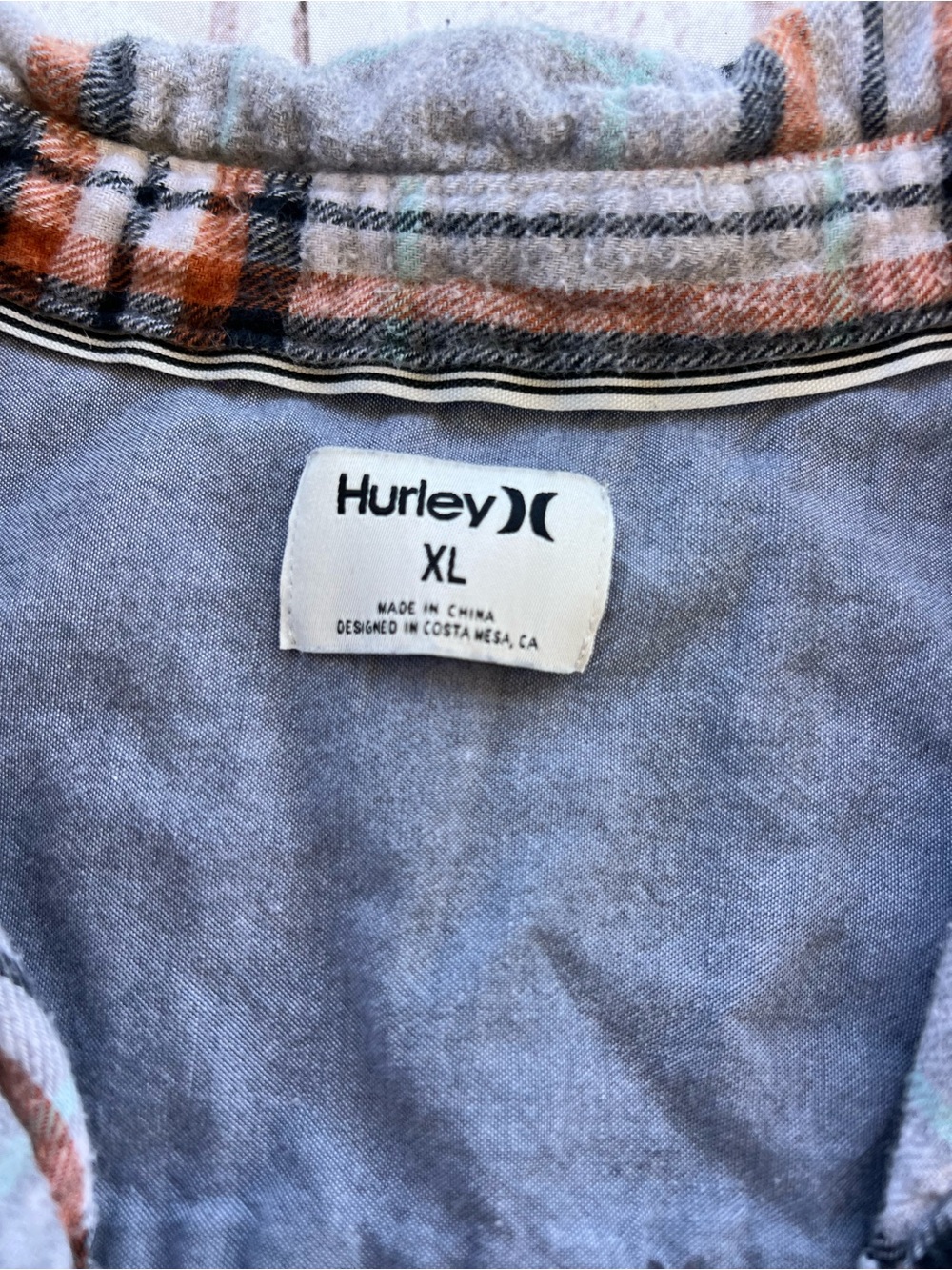 Hurley Flannel size XL - Picture 4 of 6